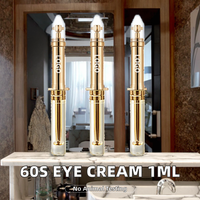 Crème instantanée pour les yeux 60 secondes marque privée 1ml maquillage anti-rides crème d'élimination des cernes avec curcuma comme ingrédient principal