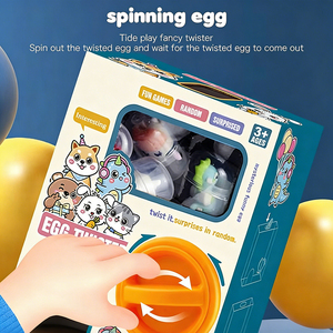 Máquina de garras giratoria de plástico con temática animal para niños, con 6 juguetes de muñecas en forma de bola - Mini juego de caja <span class=keywords><strong>sorpresa</strong></span>, regalo de cumpleaños, juguete - Product Image 3