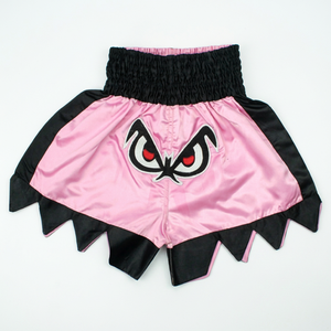 Custom Angry Looks Pink Muay Thai Shorts Boxeo Desgaste de artes marciales - Product Image 1