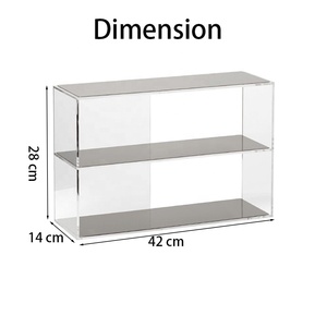Vitrina Acrílica Transparente de 2 Niveles, Exhibidor de Escritorio para Coleccionables, Mini Juguetes, Figuras Amiibo - Product Image 2