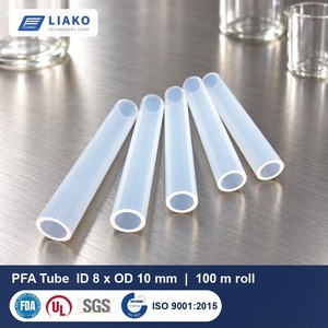 PFA Tubing High Purity 8x10mm Fluoropolymer Tube 100m Roll Chemical Resistant -70 to 260C for Wet Process - Product Image 1