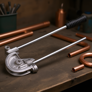 Dobladora de tubos de cobre con mango ajustable y construcción de acero - Product Image 3