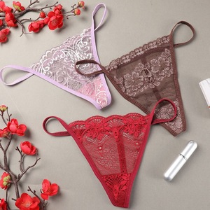 Culotte en <span class=keywords><strong>dentelle</strong></span> et string <span class=keywords><strong>taille</strong></span> basse G, Lingerie érotique, vente en gros - Product Image 4