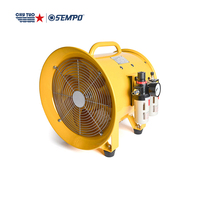 Ventilateurs d'extraction de fumée pliants debout à grande vitesse de 12 pouces 300mm Ventilateurs de ventilation pneumatiques portables pour l'air marin