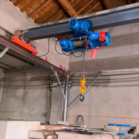 Palans électriques mobiles à câble pour levage de matériaux 3m 6m 9m 12m 500 kg 3t