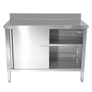 Restaurant Industrial Square Tube Stainless Steel 201 304 <b>Work</b> <b>Table</b> with Backsplash T2g Brand - Product Image 2
