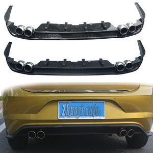 <span class=keywords><strong>R</strong></span>-Line กันชนหลังรถ Lip สำหรับ V <span class=keywords><strong>POLO</strong></span> PLUS 2019 2020 2021 <span class=keywords><strong>2022</strong></span>ชุดตัวถัง2023สปอยเลอร์คาร์บอนไฟเบอร์อุปกรณ์เสริมในการปรับแต่ง - Product Image 4