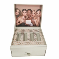 Boîte d'emballage cadeau en papier cartonné de luxe avec logo personnalisé en gros, boîtes pour ensembles de soins de la peau, boîtes d'emballage cadeau pour cosmétiques