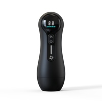 Masturbador Masculino Automático con 9 Modos de Vibración y Succión, Bomba para Pene, Juguetes para Adultos con Pantalla LED, Manos Libres con Textura 3D