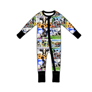 Custom Kinderen Lente Kleding 2025 Schattige Johndeer Print Bamboe Pasgeboren Baby Romper - Product Image 3