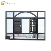 Ventanas Modernas Abatibles: Vidrio Fijo de Aluminio Guoxin con Opciones Ignífugas