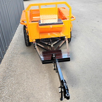 Mini-remorque agricole pour motoculteur et tracteur à conducteur marchant, pour usage agricole et domestique