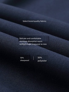 Costume pour <span class=keywords><strong>homme</strong></span> <span class=keywords><strong>grande</strong></span> <span class=keywords><strong>taille</strong></span>, nouveau design, <span class=keywords><strong>blazer</strong></span> <span class=keywords><strong>bleu</strong></span> <span class=keywords><strong>marine</strong></span> avec col blanc, en laine et tissu, veste de travail, pantalon, vêtements de travail - Product Image 3