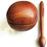 Wholesale Percussion Instrument 9CM Wooden Fish Tension-relieving Traditional Musical Instrument Stringed Instrument Percussion