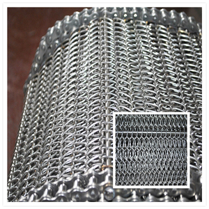 Custom Spiraal Gaas Ketting Roestvrij Staal Gaas Transportband Voor Transportmachine/Voedseloverdracht/Plantaardige Bakkerij Overdracht - Product Image 5