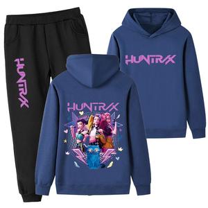 เสื้อฮู้ดพิมพ์ลาย 3 มิติ ลาย K-Pop Demon Hunters สุดฮิต แบบสั่งทำได้ ชุดเสื้อและกางเกงวอร์มแฟชั่นลำลองสปอร์ต - Product Image 4