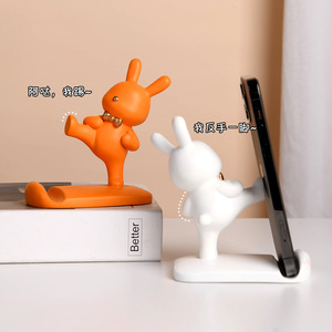 Violent Bear Phone <b>Stand</b> Resin Cartoon <b>Tablet</b> Holder Desktop Decor Gift - Product Image 1