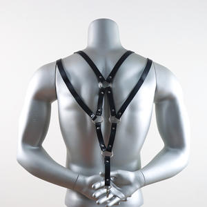 Adjustable PU Leather Sling Chest Harness Shoulder <b>Straps</b> Fetish Sexy Punk Style Clubwear Men's <b>Bondage</b> Underwear - Product Image 5