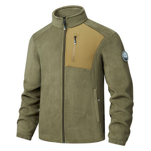 Veste de travail d'hiver pour hommes et femmes, doublée de velours, fermeture éclair, softshell, <span class=keywords><strong>pull</strong></span> à capuche - Product Image 4