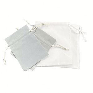 Bolsa de Algodón con Cordón para Joyería, Tamaño Personalizado, Bolsa de Regalo de Algodón con Cordón para Joyería - Product Image 2