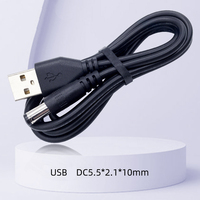 USB DC-Stromkabel 1 1 Stecker Stecker 3,5x1,35x10 5,5*2,1mm CCTV-Kabel 5525 LED-Adapter Quadratische OEM-Buchse für 12V Kupfer