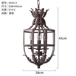 Thủ công đơn giản phong cách mỹ nghệ thuật đèn chùm ánh sáng mặt dây đèn Loại sản phẩm - Product Image 5