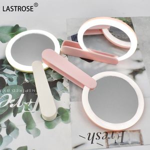 Espejo de Mano de Marca Propia, Espejo de Bolsillo LED con Luces LED, Espejo de Maquillaje Portátil Pequeño para Viajes - Product Image 1