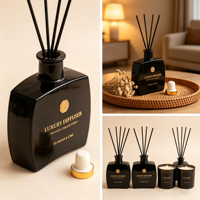Diffuseur à bâtonnets 200 ml et ensemble cadeau diffuseur à bâtonnets, diffuseur d'arômes de luxe personnalisé, parfum d'ambiance pour la maison
