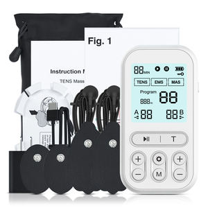Masajeador de pulso electrónico personalizado, máquina de unidad TENS, equipo de fisioterapia para el hogar de bajo pulso Timable EMS, 60 modos de masaje - Product Image 1