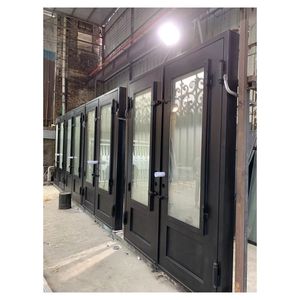 Prima European Security House Portes avant en fer forgé (anciennes) <span class=keywords><strong>Porte</strong></span> <span class=keywords><strong>d</strong></span>'<span class=keywords><strong>entrée</strong></span> extérieure simple double arquée - Product Image 6