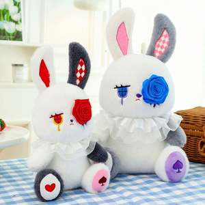 Superbes lapins en peluche mignons, jouets à pousser, décorations de Pâques, cadeaux - Product Image 1