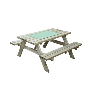HE-1191, Manufactory Wood <strong>Picnic</strong> <strong>Table</strong> Outdoor <strong>Dining</strong> <strong>Tables</strong> and Benches Set Can Be Knock Down Can Be Customized Size and Colour - Product Image 2