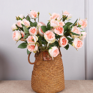 Wholesale Large Branch European Moon Rose Ornaments Home Decor Wedding Decoration Artificial Flower Fabric Rose - Product Image 2