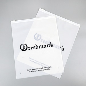 Tùy chỉnh in Logo T-Shirt phân hủy sinh học Dây Kéo Túi Nắp kéo mờ compostable <span class=keywords><strong>Zip</strong></span> khóa túi cho quần áo bao bì - Product Image 4