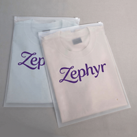 Sanhu Maßgefertigte PE Mattierte Reißverschlussbeutel für Kleidungsverpackung Wiederverschließbare Kleidungs-Zip-Lock-Plastiktüten mit Kundenspezifischem Logodruck OEM ODM