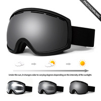 Lunettes de ski photochromiques personnalisées par le fabricant, protection UV400, lunettes de sport pour le ski, lunettes de neige, verres polarisés, lunettes de snowboard