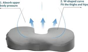 Factory Sales Cooling Mesh Comfort Memory Foam Office <b>Seat</b> Cushion <b>Car</b> <b>Seat</b> Cushion Comfortable Butt <b>Seat</b> Cushion - Product Image 2