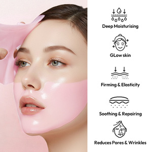 Masque facial en gelée rose, collagène, anti-rides, raffermissant, hydratant, blanchissant, réparateur, soin de la peau - Product Image 5