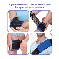 Ensemble froid/chaud 2-en-1 RTS avec sangle, enveloppe de compression en gel 10x5 pouces pour genou/coude/taille, marque BINGFAN, soulagement de la douleur, classe I