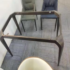 Gambe per Tavolo da Pranzo <span class=keywords><strong>in</strong></span> Lastra di Pietra con Supporti <span class=keywords><strong>in</strong></span> Acciaio Inox, <span class=keywords><strong>Base</strong></span> <span class=keywords><strong>in</strong></span> Ferro Battuto <span class=keywords><strong>in</strong></span> Stile Lusso Leggero, Gambe per Tavolino da Caffè, <span class=keywords><strong>Base</strong></span> per Tavolo - Product Image 2