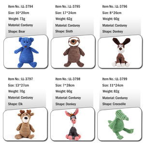 Giocattoli per cani di peluche per animali domestici per cuccioli di peluche giocattoli da masticare con cigolio per cani di piccola taglia - Product Image 6