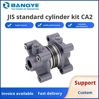 Kit de cylindre à piston en aluminium standard japonais BANGYE JIS, pneumatique 40/50/63/80/100, accessoires de capuchon d'extrémité, composants de roulement central