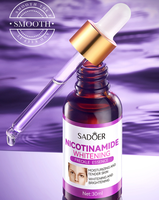 Pour SADOER Organic Vegan 30ml Sérum Visage Approvisionnement d'usine Anti-âge Blanchissant Huile Essentielle Hydratant Avec Niacinamide