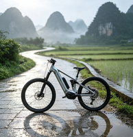 Vélo de montagne électrique à suspension intégrale en aluminium Em6-4th Gen, taille double 27,5/29 pouces, moteur central M430 750W, batterie 48V 960Wh EMTB