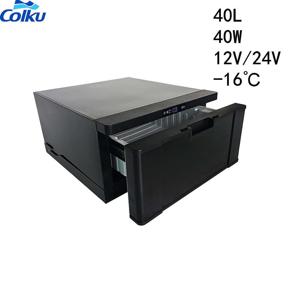 Горячая Распродажа 12 В 24 в портативный автомобильный холодильник холодильники ящик для морской лодки домов на колесах камперы черный