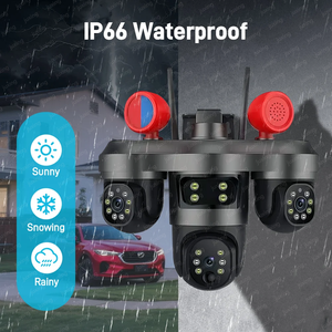 Cámaras de Seguridad CCTV Inalámbricas WiFi con IA UHD de 18MP, Triple Lente, Visión Nocturna de 360°, IP66 para Exteriores, PTZ, Tarjeta SIM 4G - Product Image 3