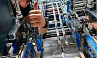 Fabricantes de Máquinas Plegadoras y Encoladoras con Pistola de Plasma, Plegadora y Encoladora Automática de Cajas de Cartón Mini de 4 y 6 Esquinas