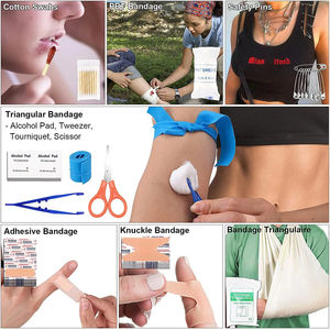 전문 야외 응급 처치 파우치 캠핑 모험을위한 필수 안전 및 생존 장비 비상 생존 키트 - Product Image 6