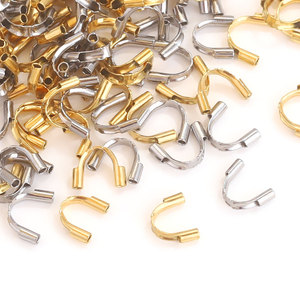 Vente en gros de boucles de fer à cheval en acier inoxydable 316L en forme de U pour la fabrication de bijoux DIY (bracelets, colliers) - Product Image 3