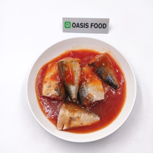 <span class=keywords><strong>Pescado</strong></span> enlatado en salsa de tomate 425G, trozos de macarela, conservación de partes del cuerpo del pez - Product Image 6